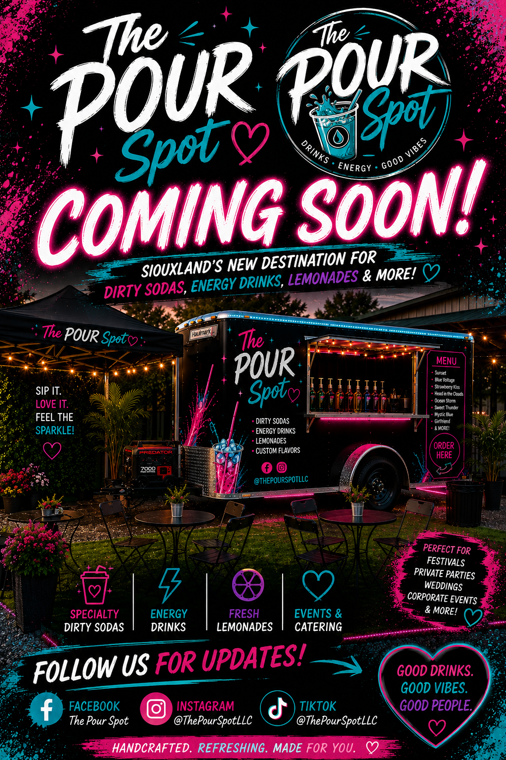 The Pour Spot coming soon promo